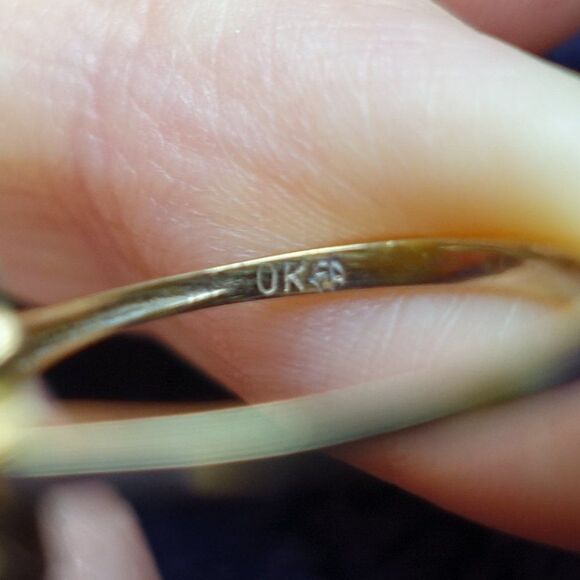 cat's eye citrine in 10K YG - Picture 6 of 6